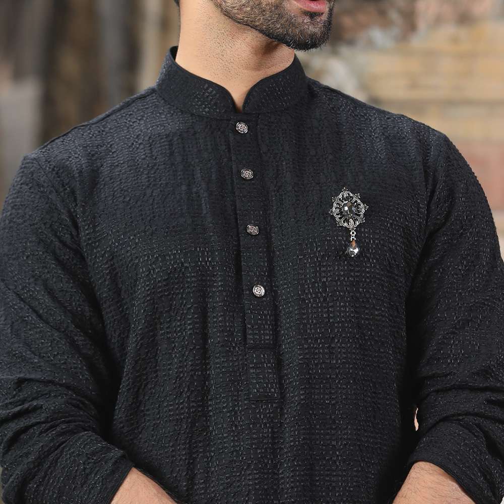 Premium luxury Panjabi – Black