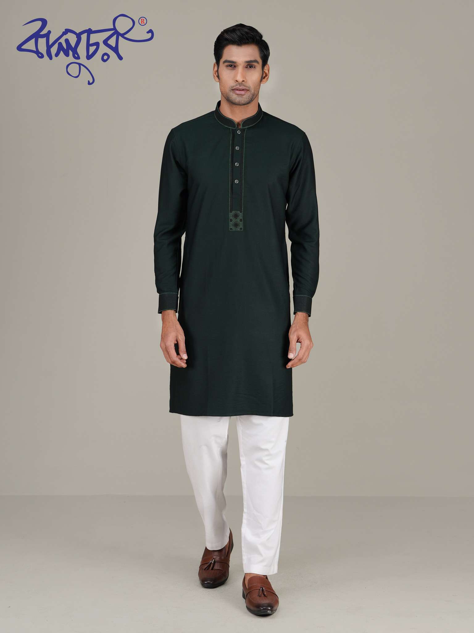 Men's Premium Black Panjabi