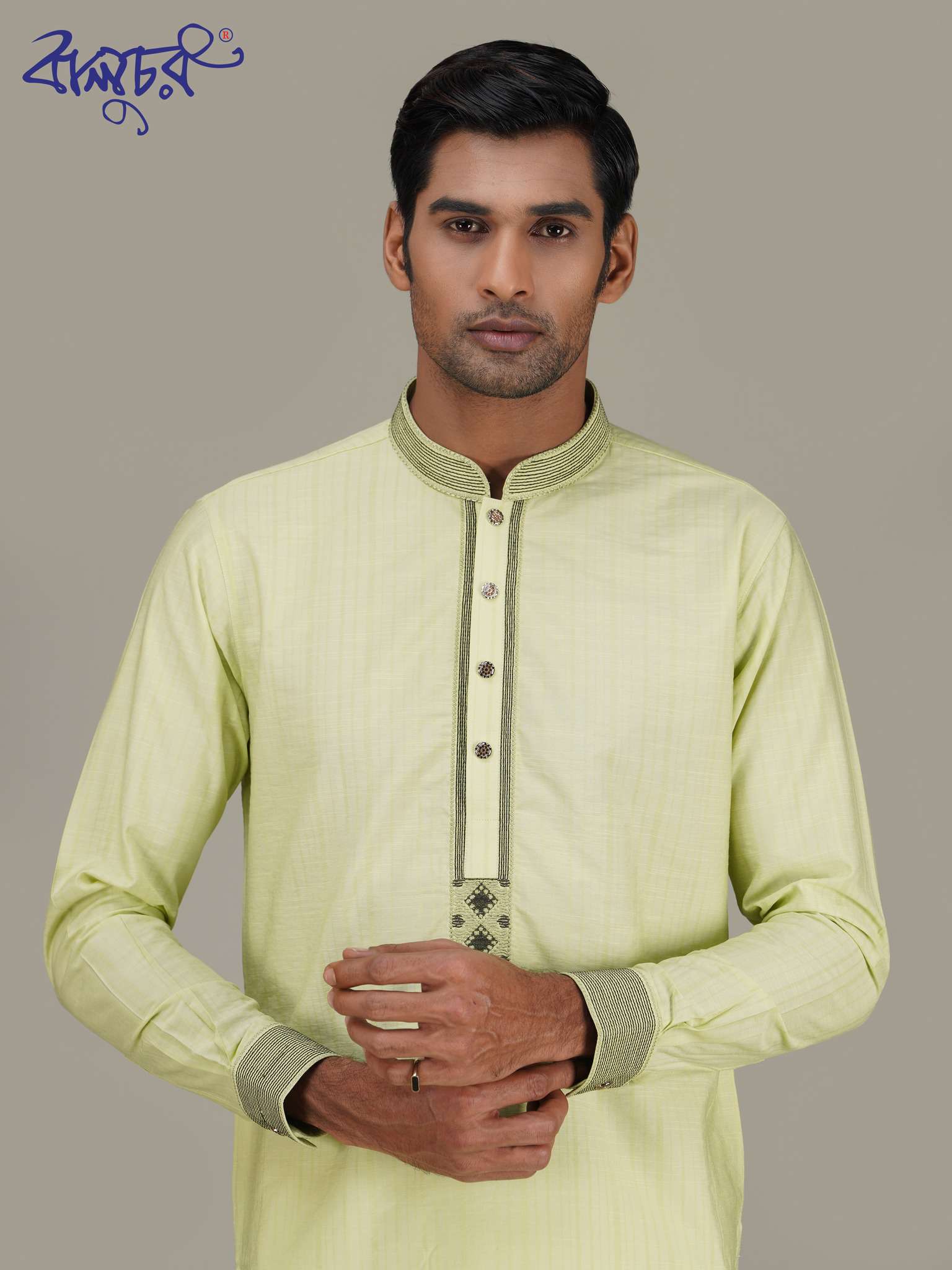 Men's Premium Pistachio Green Panjabi