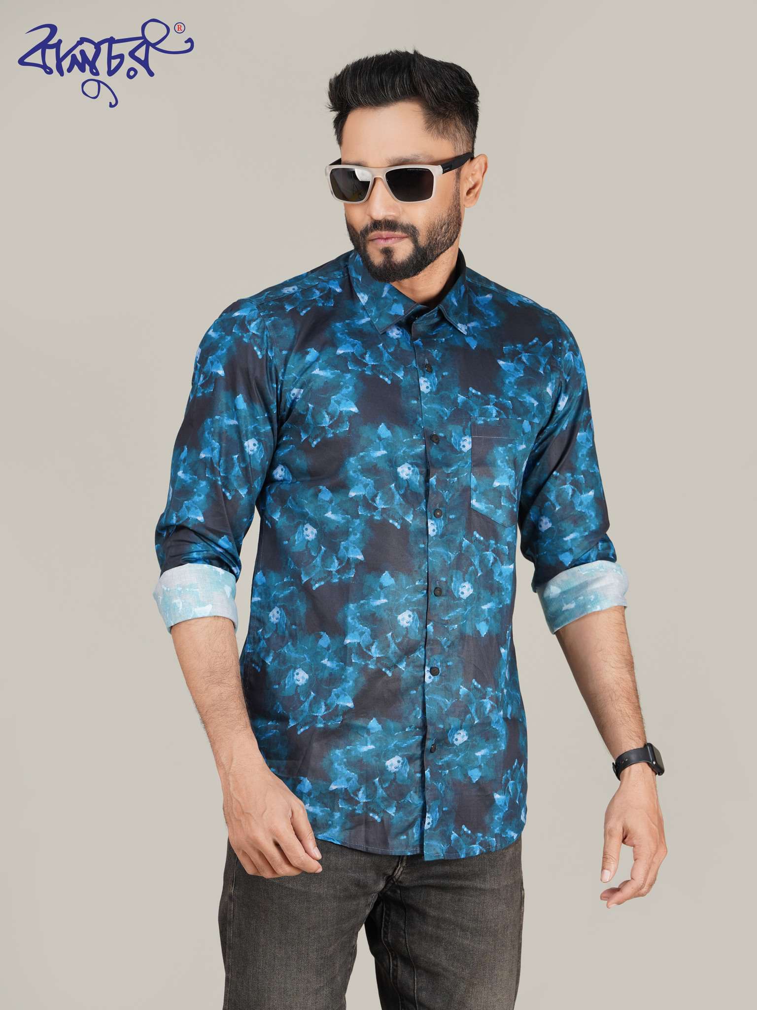 Printed Cotton Full Sleeve Shirt