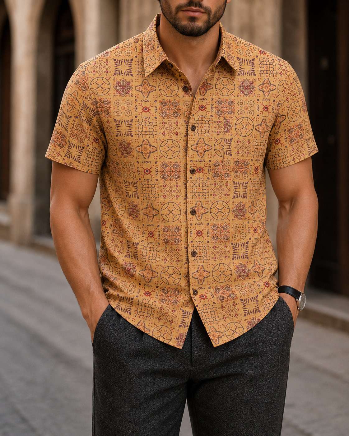 Popular Short Sleeve Shirt V39