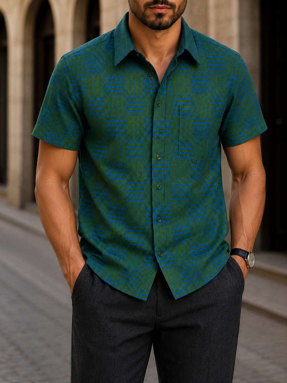 Popular Short Sleeve Shirt V30