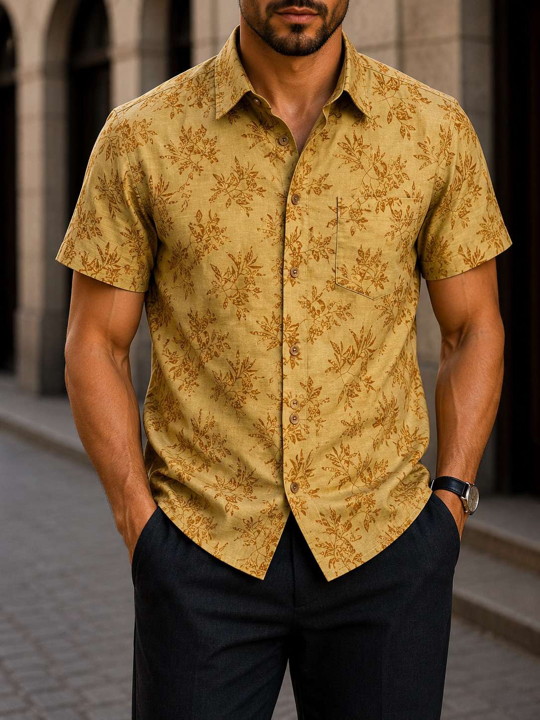 Popular Short Sleeve Shirt V33