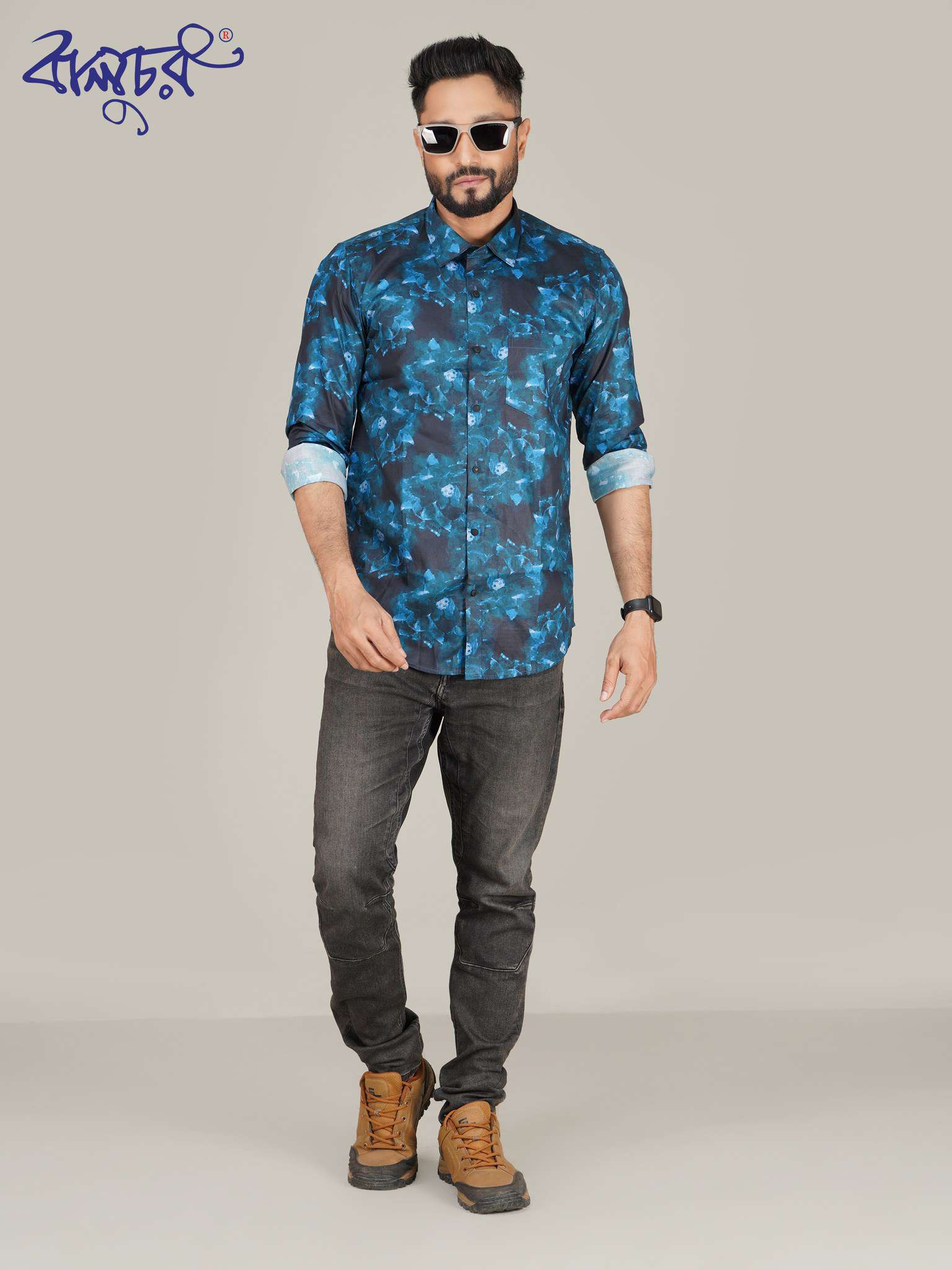 Printed Cotton Full Sleeve Shirt