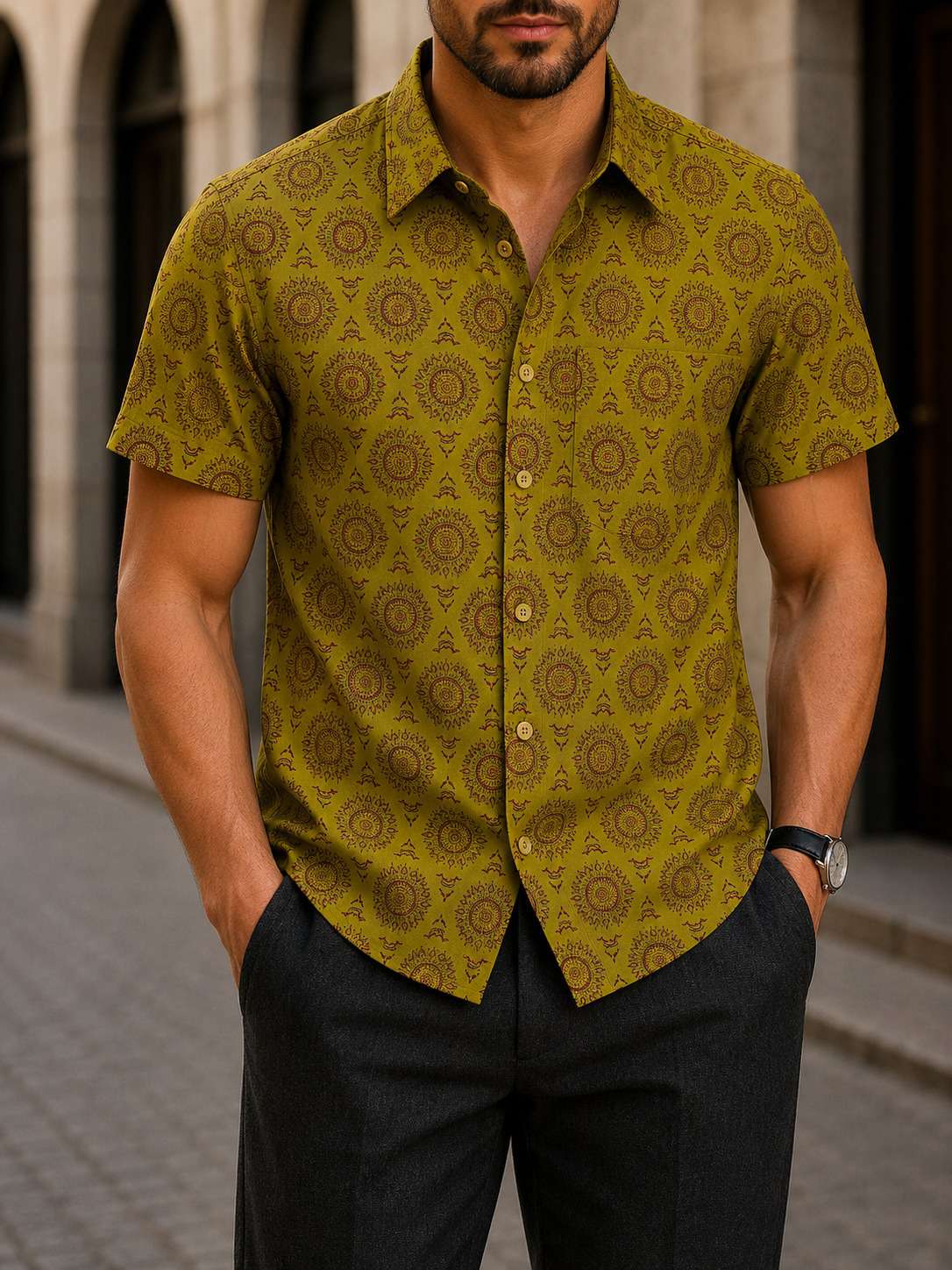 Popular Short Sleeve Shirt V31