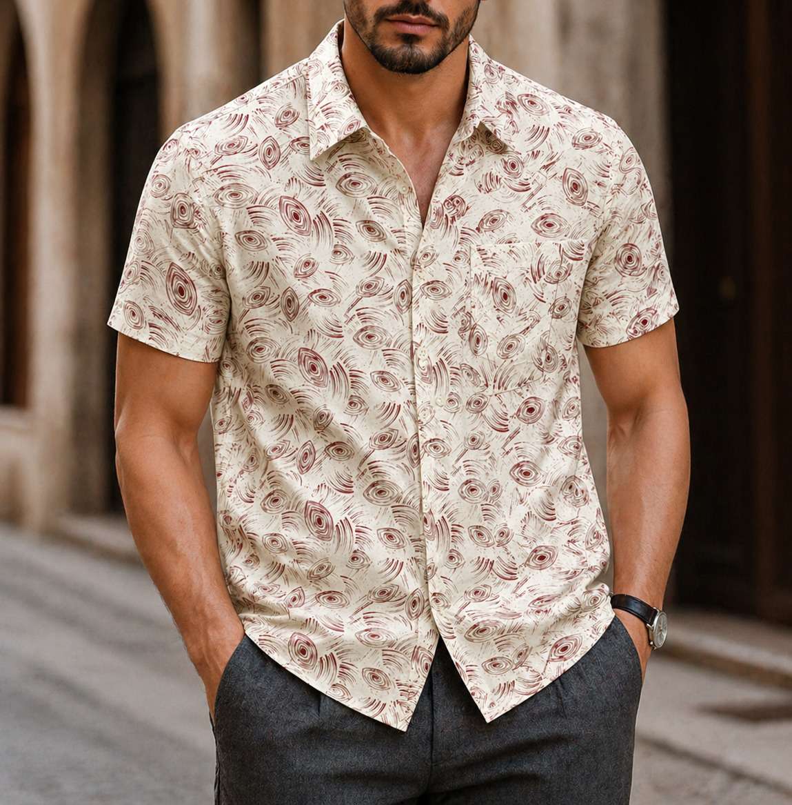 Cotton Short Sleeve Shirt