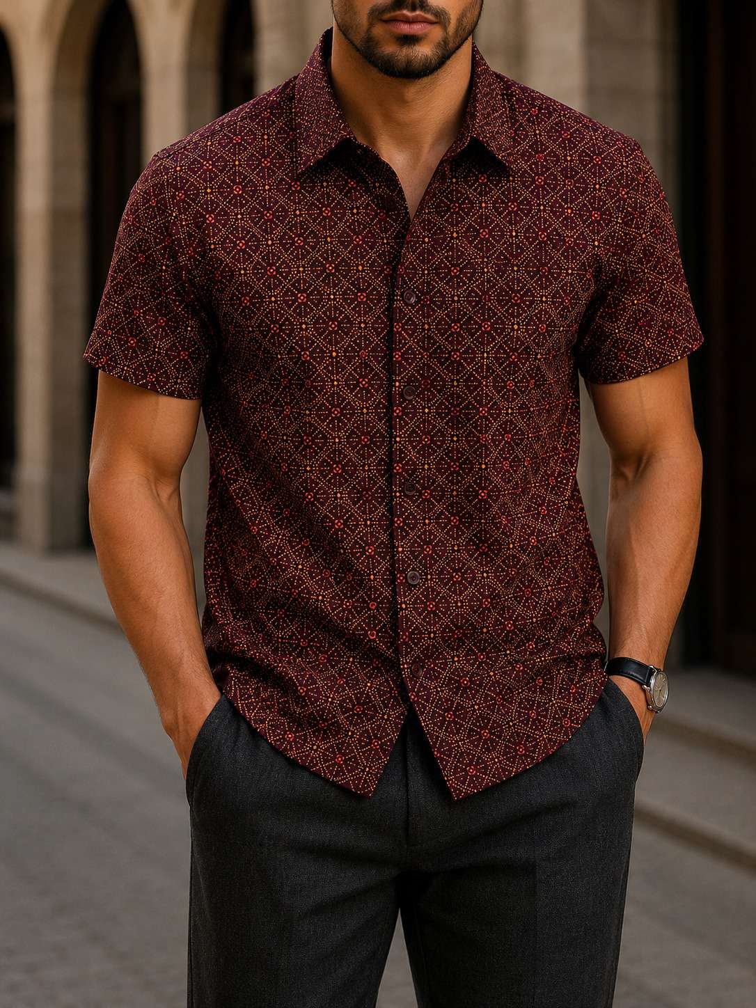 Popular Short Sleeve Shirt V29