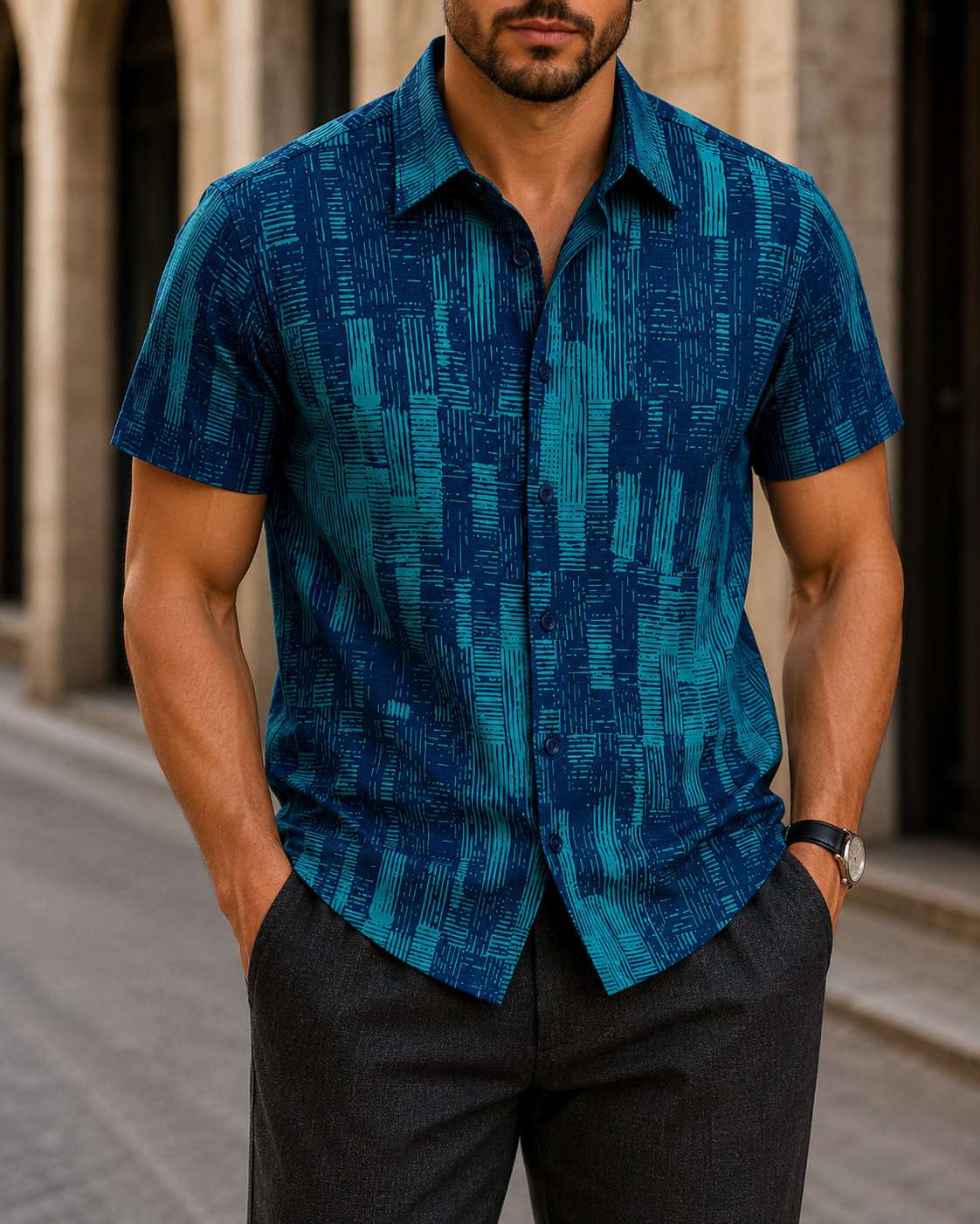 Popular Short Sleeve Shirt V42